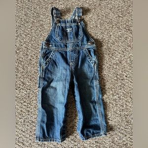 Oshkosh denim pant overalls 18 month snap button crotch